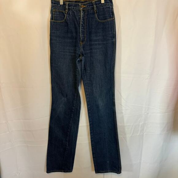 Murjani Vintage High Rise Tapered Jeans Made in Hong Kong 100% Cotton Sz 13 - Picture 1 of 9